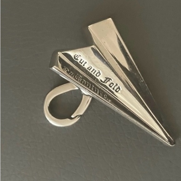 Juicy Couture Pave Paper Airplane Bracelet Charm Silver Vintage Good Condition - Picture 2 of 4